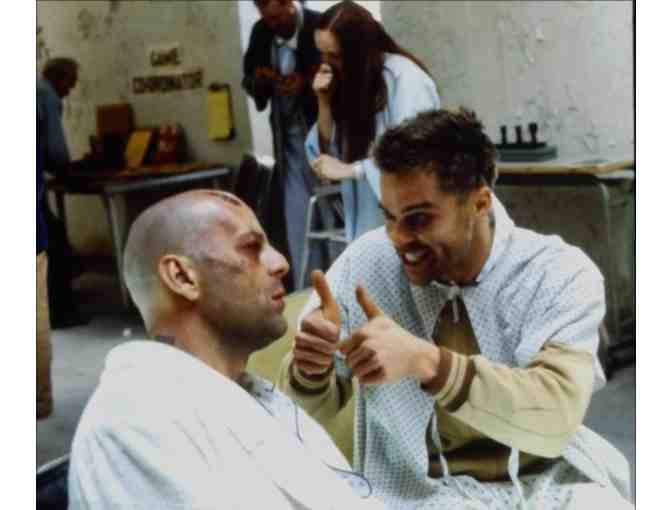 12 MONKEYS, 1995, color slides, Bruce Willis, Brad Pitt