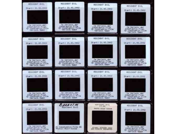 RESIDENT EVIL, 2002, color slides, Milla Jovovich