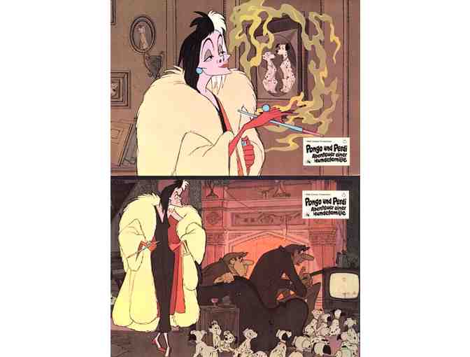 101 DALMATIANS, 1961, German lobby cards, Walt Disney animated cartoon