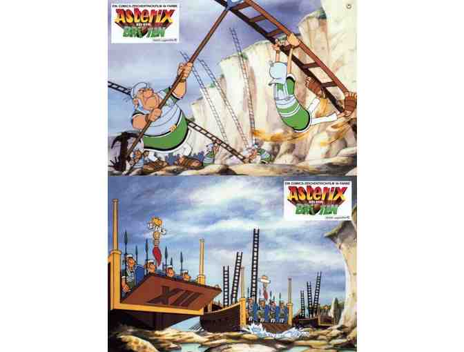 ASTERIX IN BRITAIN, 1986, French lobby cards, animated