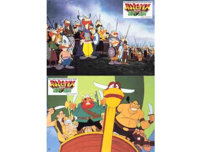 ASTERIX IN BRITAIN, 1986, French lobby cards, animated