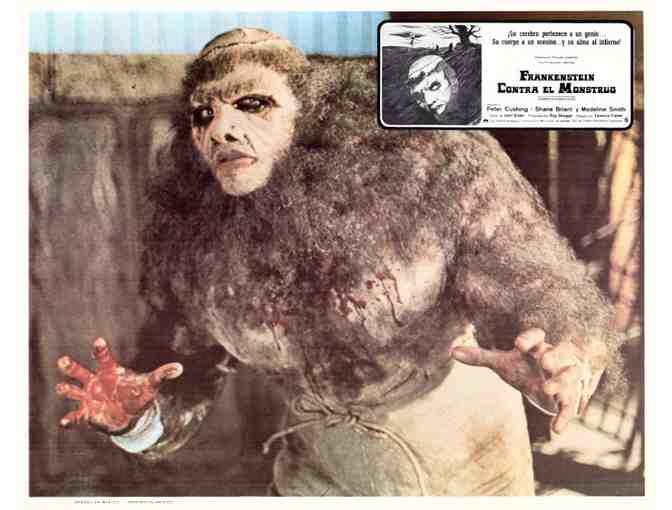 FRANKENSTEIN AND THE MONSTER FROM HELL, 1974, Mexican lobby cards