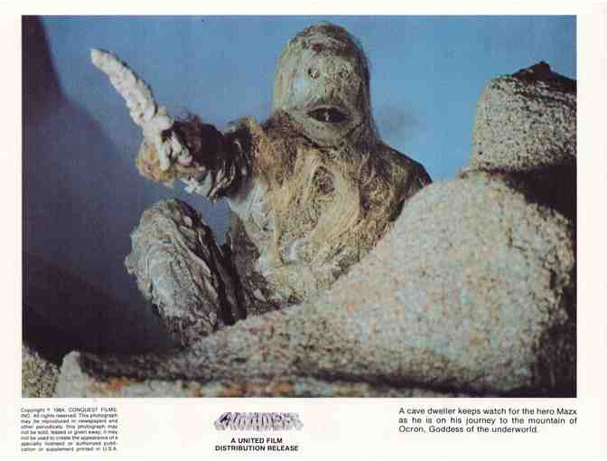 CONQUEST, 1984, mini lobby cards, DEALERS LOT, George Rivero, Maria Scola