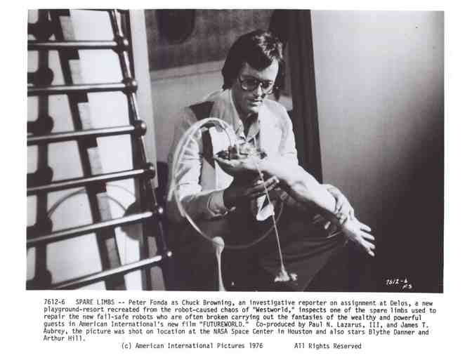 FUTUREWORLD, 1976, movie stills, Peter Fonda, Yul Brynner