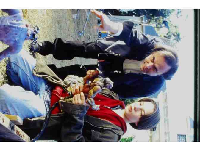 SMALL SOLDIERS, 1998, color slides, Kirsten Dunst, Phil Hartman