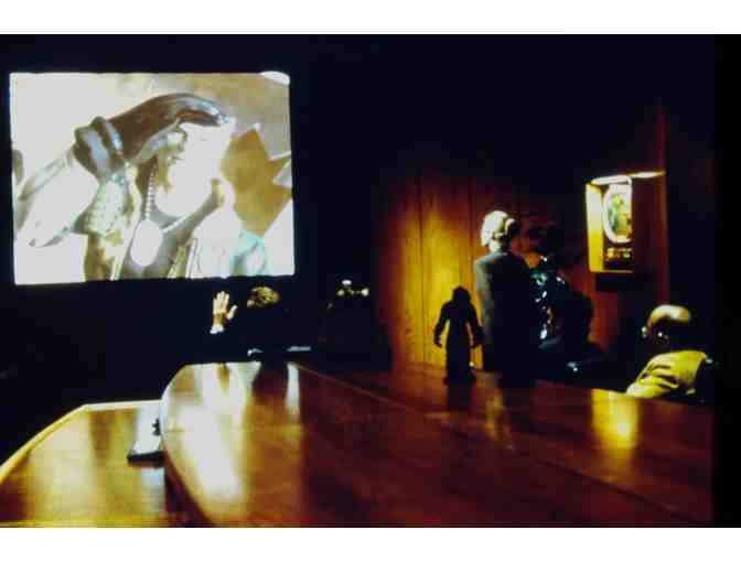 SMALL SOLDIERS, 1998, color slides, Kirsten Dunst, Phil Hartman