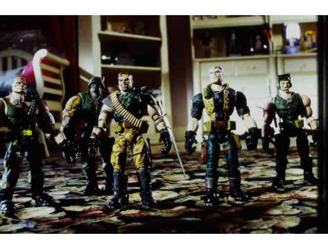 SMALL SOLDIERS, 1998, color slides, Kirsten Dunst, Phil Hartman
