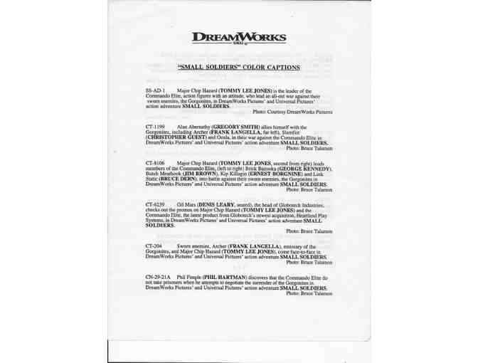 SMALL SOLDIERS, 1998, color slides, Kirsten Dunst, Phil Hartman