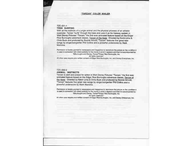 TARZAN, 1999, color slides, Walt Disney animation