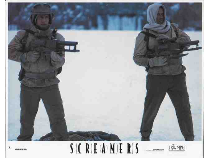SCREAMERS, 1995, mini lobby cards, Peter Weller