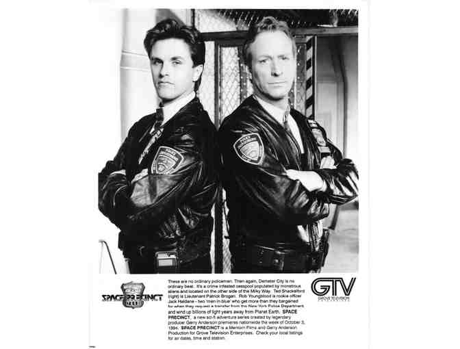 SPACE PRECINCT, tv stills, COLLECTORS LOT, Ted Shackelford, Rob Youngblood