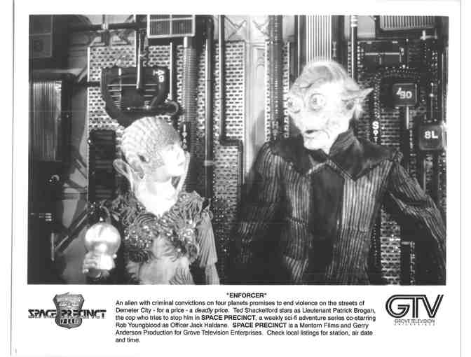 SPACE PRECINCT, tv stills, COLLECTORS LOT, Ted Shackelford, Rob Youngblood