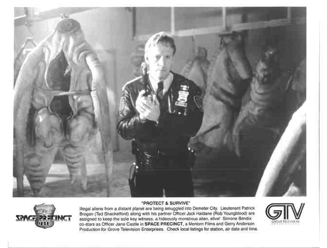 SPACE PRECINCT, tv stills, COLLECTORS LOT, Ted Shackelford, Rob Youngblood