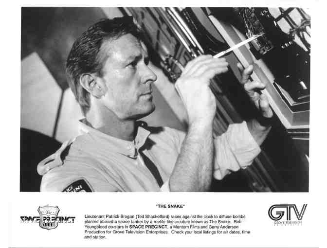 SPACE PRECINCT, tv stills, COLLECTORS LOT, Ted Shackelford, Rob Youngblood