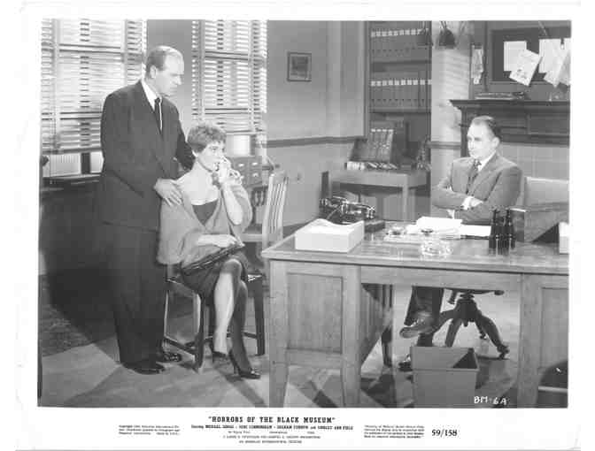 HORRORS OF THE BLACK MUSEUM, 1959, movie stills, Michael Gough