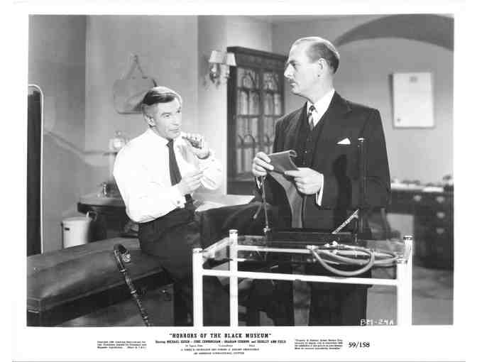 HORRORS OF THE BLACK MUSEUM, 1959, movie stills, Michael Gough