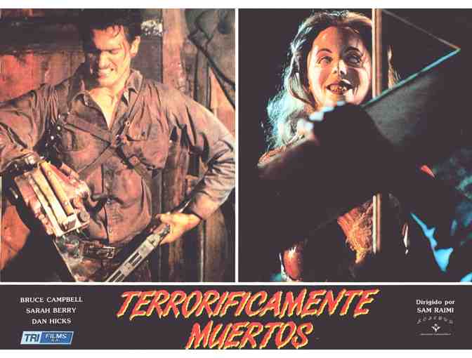 EVIL DEAD 2, 1987, Spanish lobby cards, Bruce Campbell