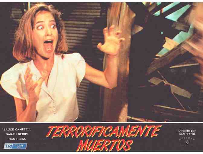 EVIL DEAD 2, 1987, Spanish lobby cards, Bruce Campbell