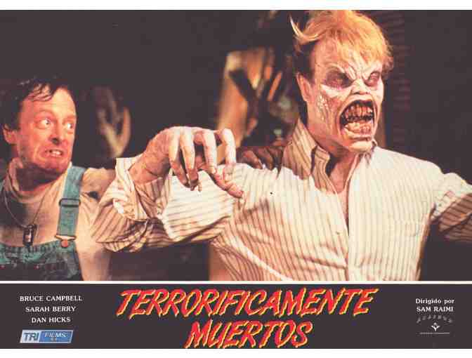 EVIL DEAD 2, 1987, Spanish lobby cards, Bruce Campbell