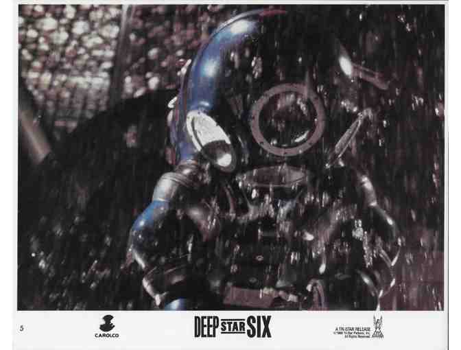 DEEP STAR SIX, 1989, mini lobby cards, Taurean Blacque, Miguel Ferer