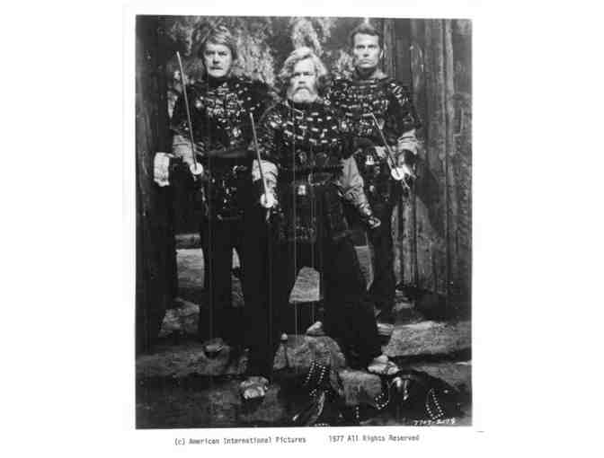 PEOPLE THAT TIME FORGOT, 1977, cards and stills, Patrick Wayne