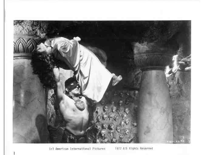 PEOPLE THAT TIME FORGOT, 1977, cards and stills, Patrick Wayne