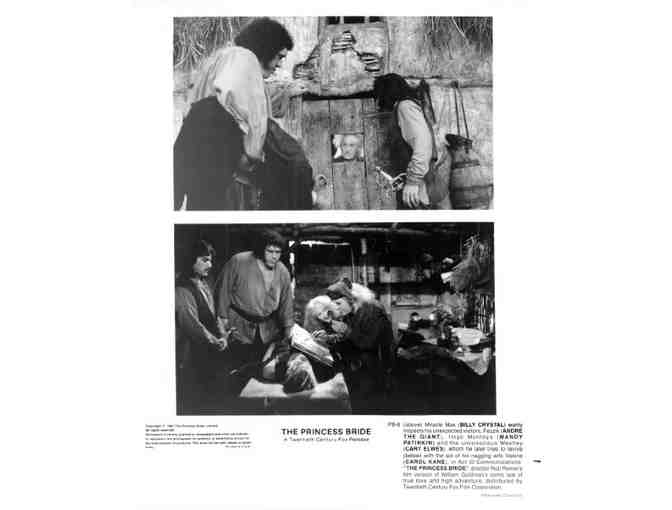 PRINCESS BRIDE, 1987, card and stills, Cary Elwes, Andre the Giant
