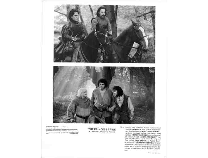 PRINCESS BRIDE, 1987, card and stills, Cary Elwes, Andre the Giant