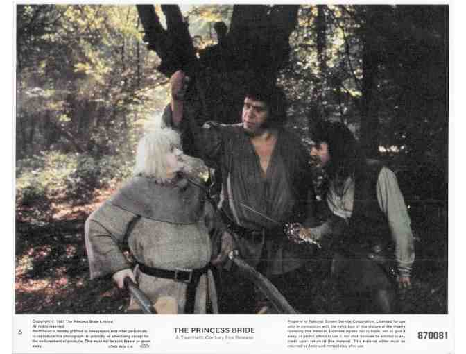 PRINCESS BRIDE, 1987, card and stills, Cary Elwes, Andre the Giant