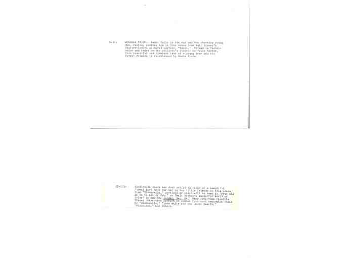 ANIMATION STILLS LOT 2 - Disney animation B