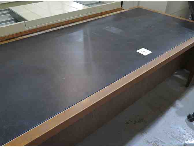 Desk with Black Leather top