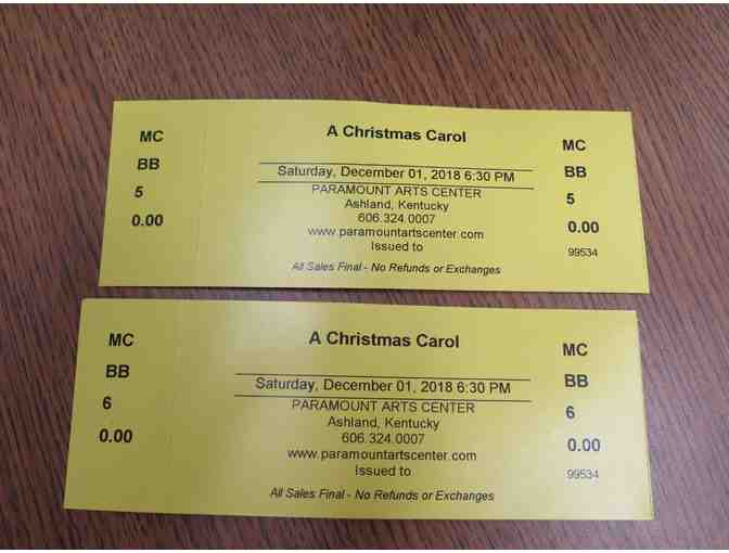 2 Tickets-A Christmas Carol at Paramount Arts Center, 12/1/18 6:30 p.m. & Ceramic Mug