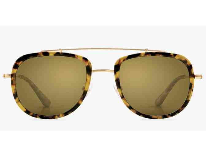 Krewe Optic Eyewear Sunglasses - Breton Blonde Tortoise Polarized 24K