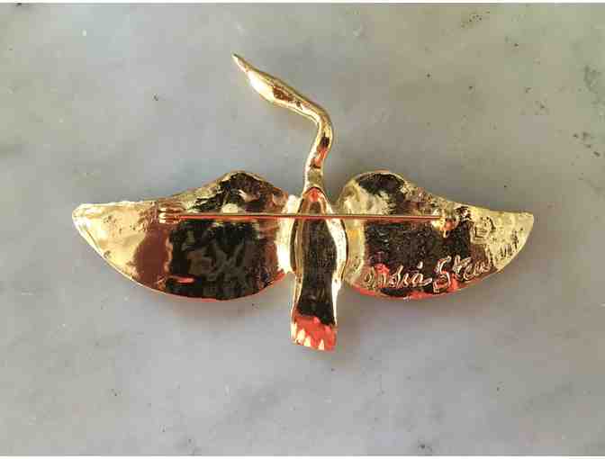 Gold Egret Pin - India Stewart