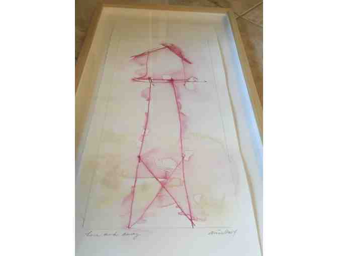 Art Piece - Aimee Siegel Watercolor  'Here And Away'
