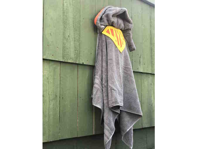 Custom Personalized Super Hero Hooded Towel