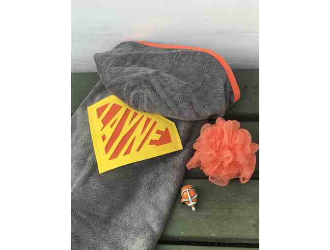 Custom Personalized Super Hero Hooded Towel