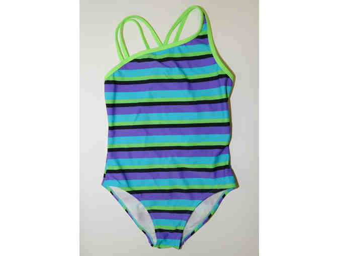 Breaking Waves Girls One Piece and Two Piece Swim Suit Grab Bag!!  5 Suits - Size 8 Girls