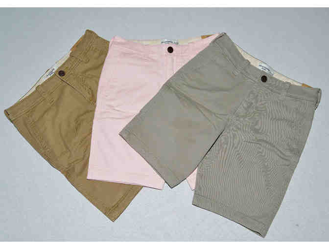 3 Abercrombie Shorts and 1 Crewcuts Shirt for Boys 11/12
