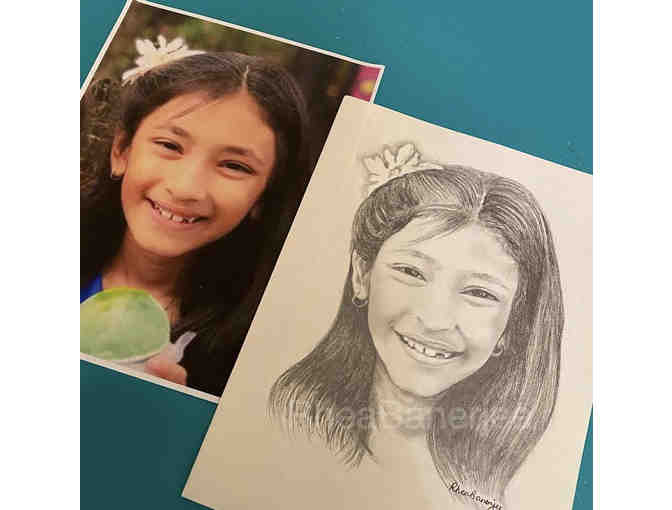 Pencil Portrait - By Rhea Banerjee (MTW Parent) - Artsy Rhealism - Photo 1