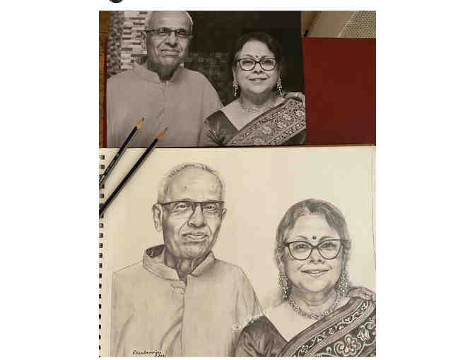Pencil Portrait - By Rhea Banerjee (MTW Parent) - Artsy Rhealism - Photo 3