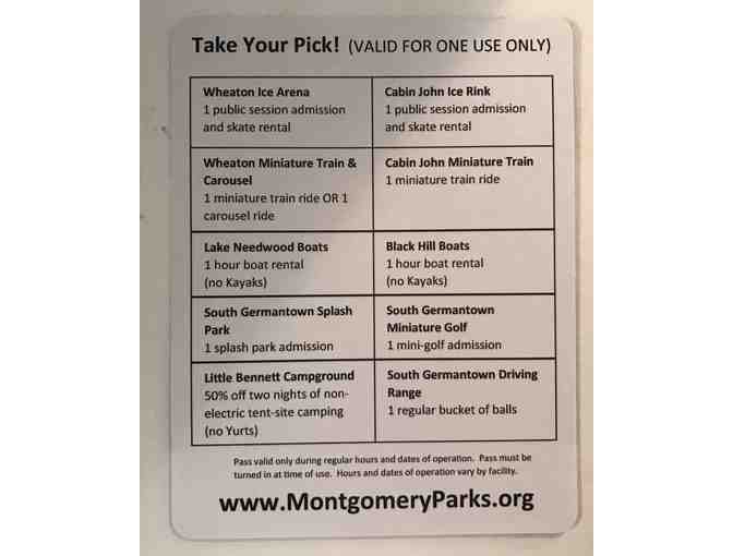 Come and play in The Parks (4 Passes)