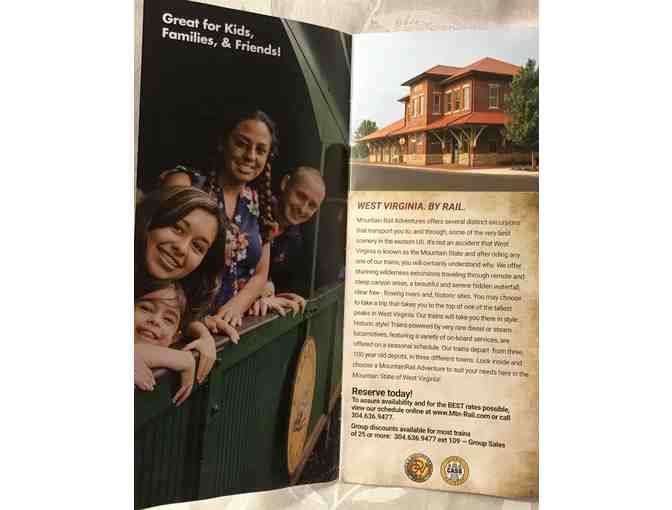 Mountain Rail Adventures 2 tickets to the DURBIN ROCKET