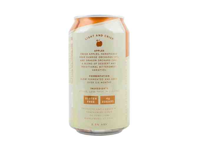 A 4-pack of Shacksbury Dry Cider