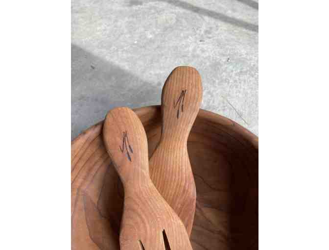 Redwood salad bowl set