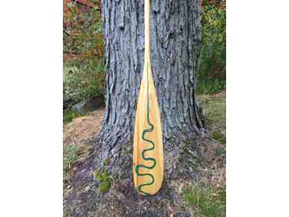 Hand crafted canoe paddle