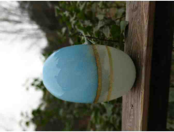 Tall decorative glass vase