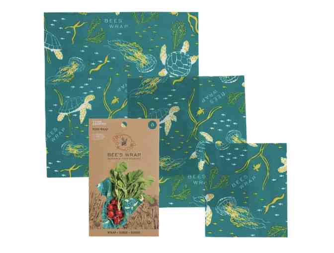 Bees Wrap Assorted 3 Pack- Ocean Print - Photo 1