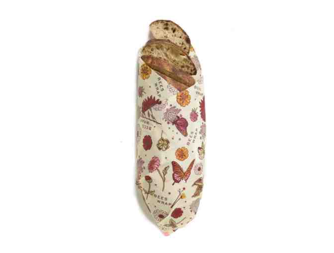 Bees Wrap Vegan Bread Wrap- Meadow Magic Print - Photo 2