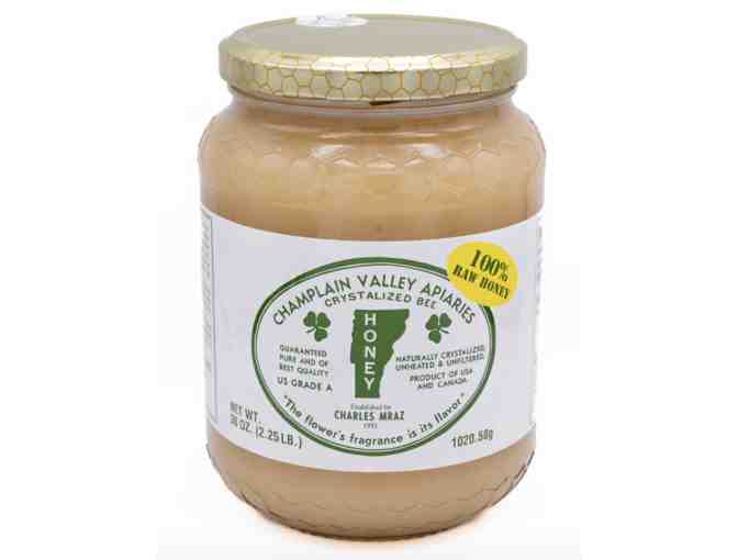 Champlain Valley Apiaries Raw Crystallized Honey - 2.25 Lb Jar (1 of 2) - Photo 1